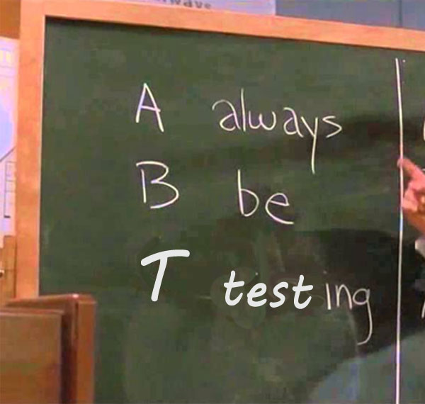 Always be testing